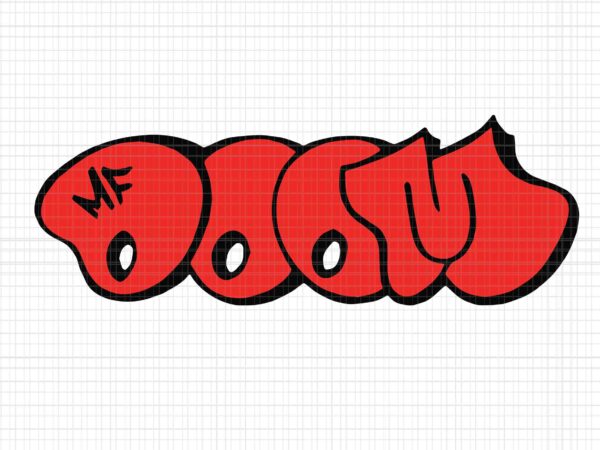 Doom-mf logo svg, doom logo svg, mf doom svg t shirt vector illustration