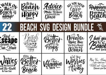Beach SVG Design Bundle
