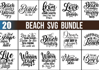 Beach SVG Bundle t shirt template