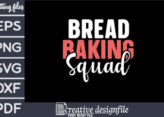 bread baking squad t shirt template