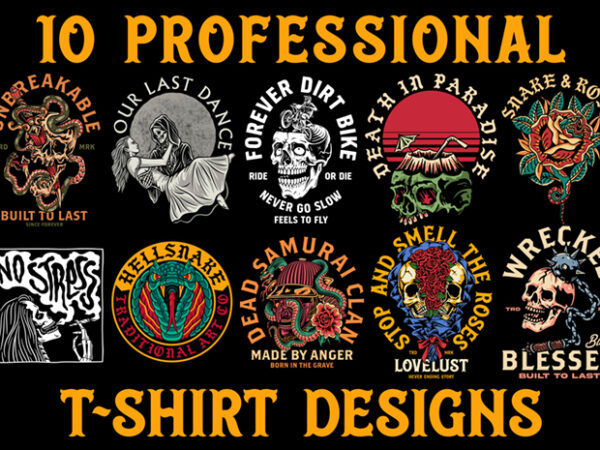 10 professional t-shirt designs