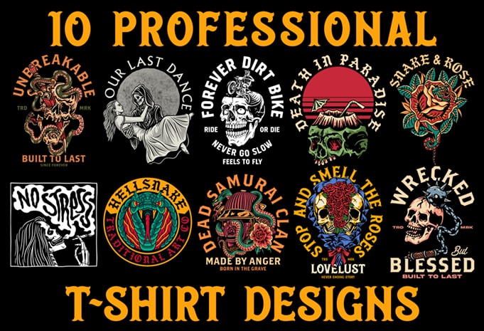 10 Professional T-shirt Designs - Buy t-shirt designs