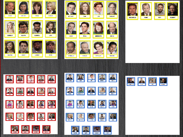 Guess who the office edition edition | diy guess who printable cut file game pieces – fun png t shirt design template