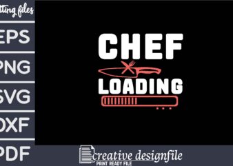 chef loading t shirt vector file