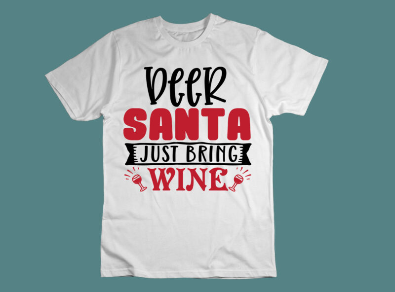 Wine Christmas SVG Design Bundle