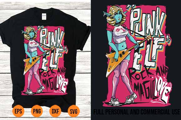 Vintage ladies punk elf t-shirt design svg png best new 2022 Vintage ladies punk elf t-shirt design svg png best new 2022