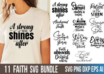 Faith SVG Bundle t shirt graphic design