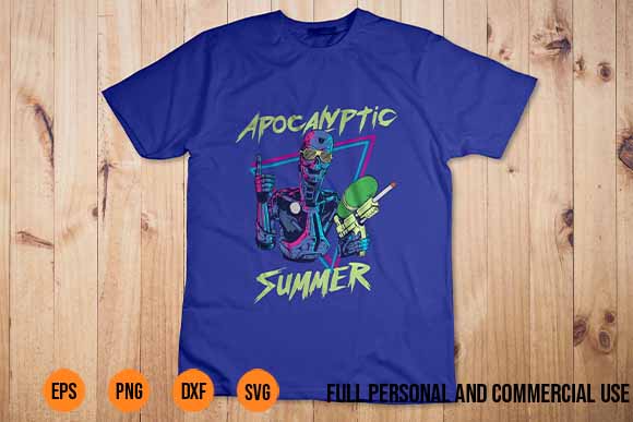 Pop Art Photoshop Apocalyptic Summer T-Shirt Design svg png Best New 2022