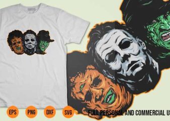 Halloween Killer SVG Character Vector ART Shirt Design