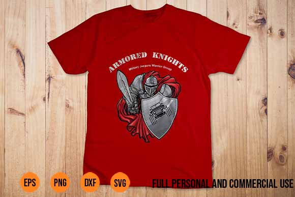 Armored Knights Premium T-Shirt Design svg png Best New 2022