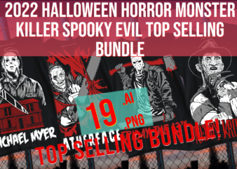 2022 halloween horror monster killer spooky evil top selling bundle