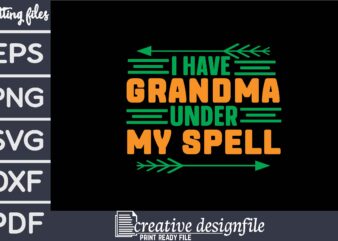 i have grandma under my spell t shirt design for sale
