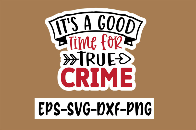 True Crime Sticker Design Bundle