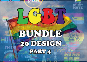 Lgbt quotes svg bundle part 4 , gay pride svg files, lesbian svg, lgbt rainbow cut file, lgbt svg cricut file, cut file, png file t shirt vector graphic