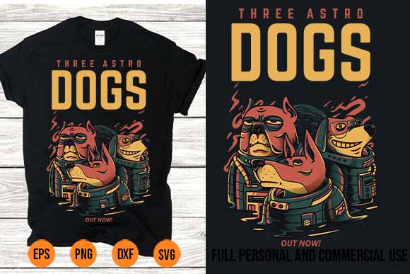 Astro dogs tshirt design svg png best new 2022