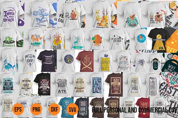 Cool shirt designs 100 premium bundle ai vectors new