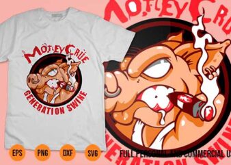 Mötley Crüe Tee Shirt Design VECTOR Best Selling