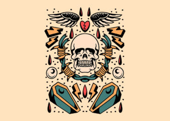 skull coffin flash
