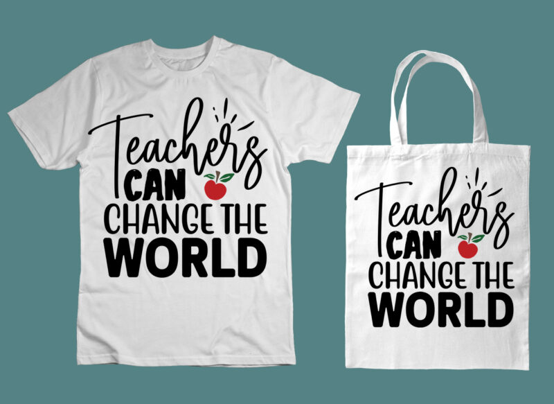 Teacher SVG T shirt Design Bundle