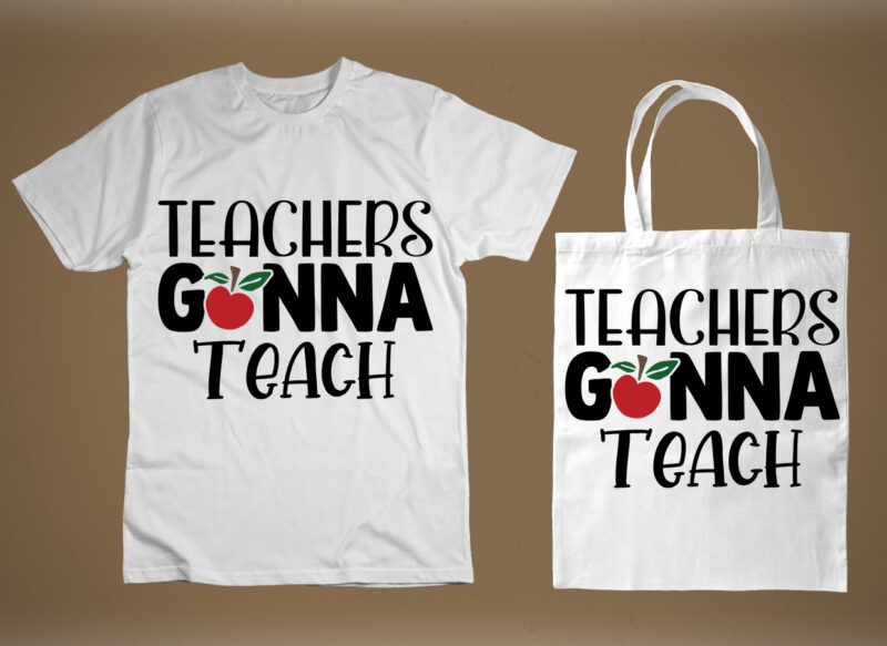 Teacher SVG T shirt Design Bundle