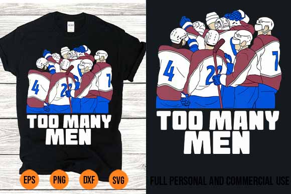 Nazem kadri too many men avalanche hockey tee best new 2022 T shirt vector artwork