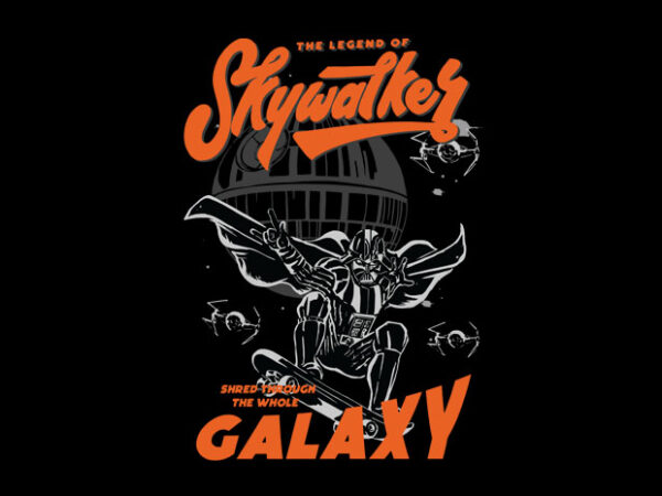 Legend of sky walker t shirt vector graphic