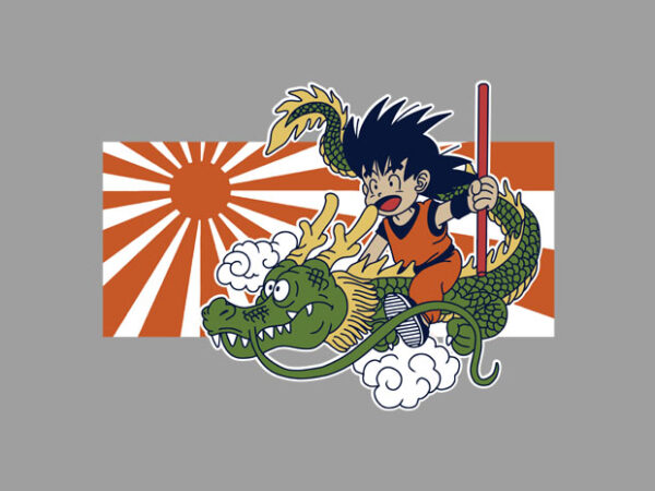 Dragon rider t shirt vector illustration