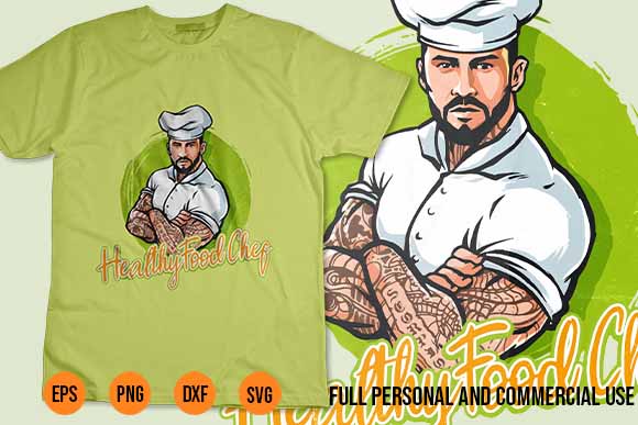 Chef svg character vector art shirt design