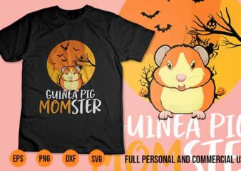 guinea pig momster funny T-Shirt Design