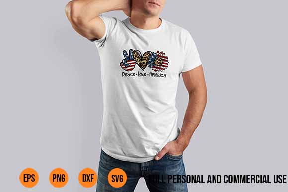 Peace love america american flag men women 4th of july new best 2022 t shirt illustration