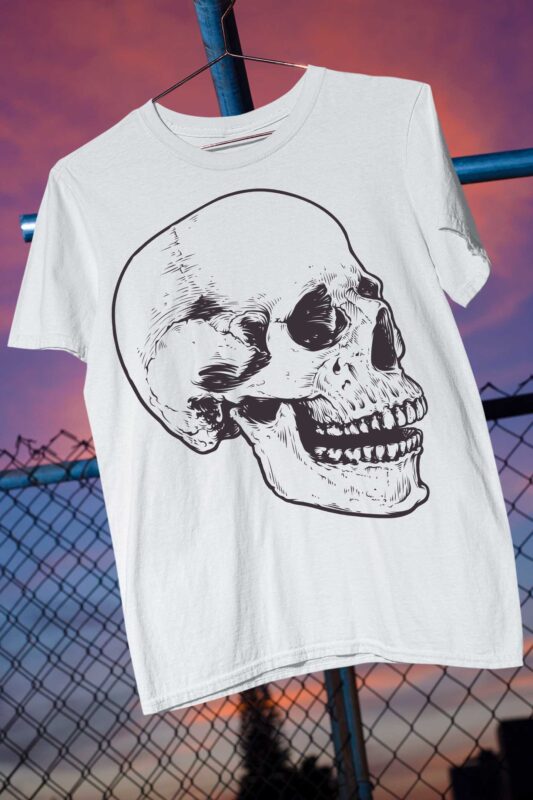 Dark Abstract Skull Street Ware Skeleton POD Profit Maker Bundle