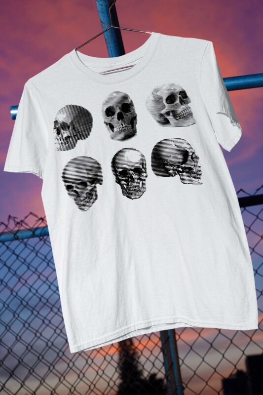 Dark Abstract Skull Street Ware Skeleton POD Profit Maker Bundle