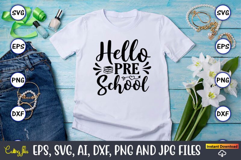 Back to School SVG 20 Design Bundle Vol.4, Back to School,Happy Back to School,Back to School Svg Bundle, Hello Grade Svg, First Day of School Svg, Teacher Svg, Shirt Design,