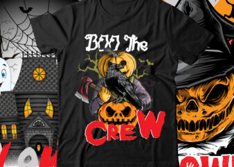 BOO The Crew T-Shirt Design, BOO The Crew SVG Cut File , Halloween T-Shirt Design , Halloween t-shirt design bundle,halloween t-shirt design bundle, halloween t-shirt bundle, halloween bundle, halloween couple