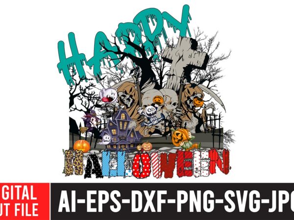 Happy halloween sublimation design , halloween sublimation bundle , halloween png print , transparent background , sublimation png, halloween bundle png, trick or treat png, spooky vibes, cowhide, western png,