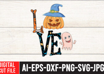 LOVE Halloween Sublimation Design , Halloween sublimation bundle , halloween sublimation png , halloween sublimation bundle , halloween png print , transparent background , sublimation png, halloween bundle png, trick