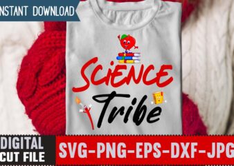 Science Tribe SVG ,Back to School Svg Bundle,SVGs,quotes-and-sayings,food-drink,print-cut,mini-bundles,on-sale Girl First Day of School Shirt, Pre-K Svg, Kindergarten, 1st, 2 Grade Shirt Svg File for Cricut & Silhouette, Png,Hello Grade School