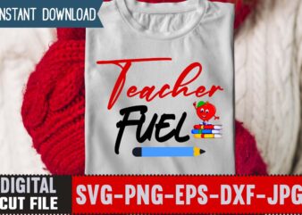 Teacher Fuel SVG ,Back to School Svg Bundle,SVGs,quotes-and-sayings,food-drink,print-cut,mini-bundles,on-sale Girl First Day of School Shirt, Pre-K Svg, Kindergarten, 1st, 2 Grade Shirt Svg File for Cricut & Silhouette, Png,Hello Grade School