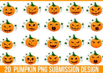 Pumpkin PNG Submission Design Bundle