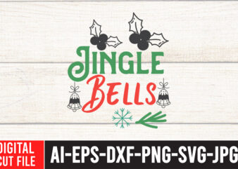 Jingle Bells T-shirt design.Christmas SVG Bundle, Winter svg, Santa SVG, Holiday, Merry Christmas, Christmas Bundle, Funny Christmas Shirt, Cut File Cricut, Christmas SVG Bundle, Winter svg, Santa SVG, Holiday, Merry