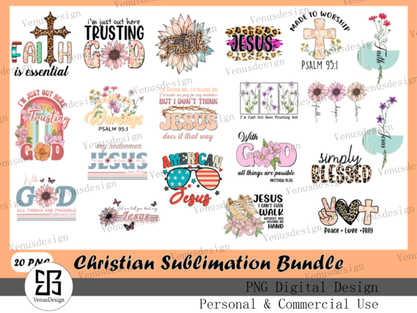 Christian sublimation bundle design tshirt design