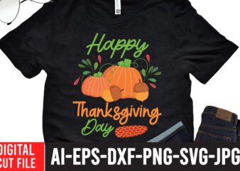 Happy Thanksgiving T-shirt design,Fall svg, Happy fall svg, Fall svg bundle, Autumn svg bundle, Svg Designs, PNG, Pumpkin svg, Silhouette, Cricut,Thanksgiving svg Bundle, Thanksgiving svg, Fall svg, Autumn svg, Autumn