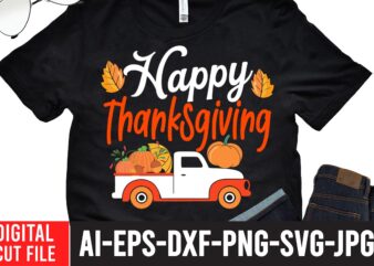 Happy Thanksgiving 2 T-shirt design,Fall svg, Happy fall svg, Fall svg bundle, Autumn svg bundle, Svg Designs, PNG, Pumpkin svg, Silhouette, Cricut,Thanksgiving svg Bundle, Thanksgiving svg, Fall svg, Autumn svg,