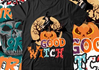 Good Witch T-Shirt Design , BOO! T-Shirt Design ,BOO! SVG Cut File , Halloween t shirt bundle, halloween t shirts bundle, halloween t shirt company bundle, asda halloween t shirt