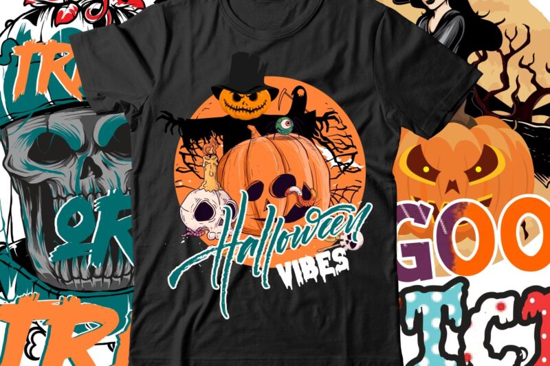 Halloween Vibes T-Shirt Design , Halloween T-Shirt Design , Boo! T-Shirt Design , Boo! Sublimation Design , Halloween t shirt bundle, halloween t shirts bundle, halloween t shirt company bundle,