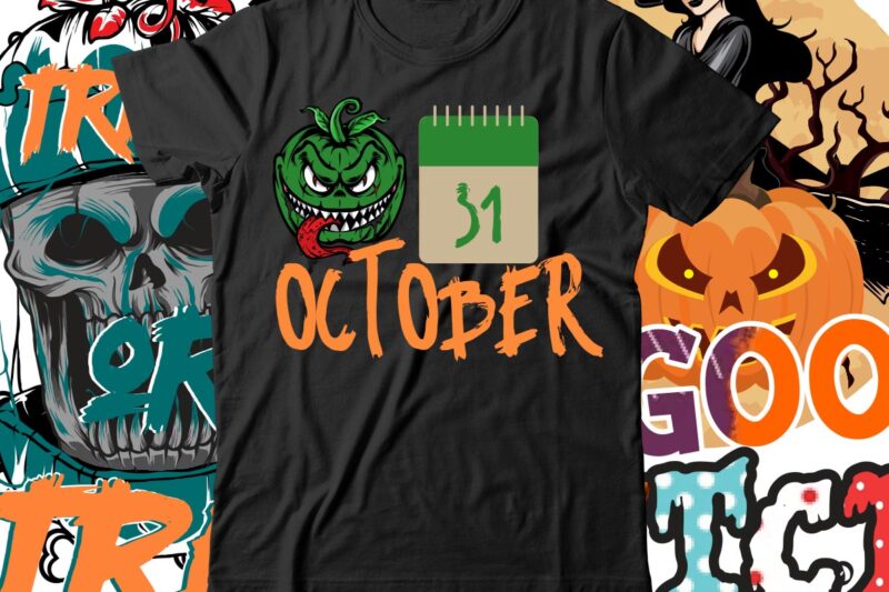 October 31 T-Shirt Design , Boo! T-Shirt Design , Boo! Sublimation Design , Halloween t shirt bundle, halloween t shirts bundle, halloween t shirt company bundle, asda halloween t shirt