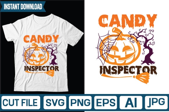 Candy inspector svg vector t-shirt design,halloween svg bundle, halloween clipart, halloween svg, png files for cricut, halloween cut files, haloween silhouette, witch, scarry,halloween svg bundle, halloween svg files for cricut,
