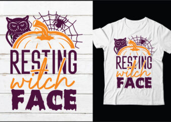 Resting witch face svg vector t-shirt design,HALLOWEEN SVG Bundle, HALLOWEEN Clipart, Halloween Svg, Png Files for Cricut, Halloween Cut Files, Haloween Silhouette, Witch, Scarry,HALLOWEEN SVG Bundle, Halloween Svg Files for