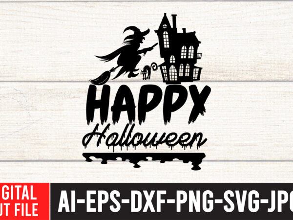Happy halloween 2 t-shirt design,halloween svg, dinosaur skeleton svg, spooky saurus rex svg, kids cut files, funny t-rex with pumpkin svg, dxf, eps, png, silhouette, cricut,halloween svg bundle, halloween clipart,
