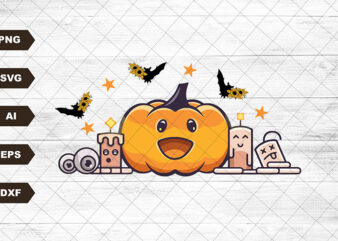 Groovy Pumpkin SVG-Halloween Sublimation Digital Design Download-spooky season SVG, spooky vibes SVG, Halloween girl SVG, fall sublimation